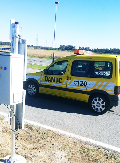 RFID Gate von primtec im Fahrtechnikzentrum bei OEAMTC